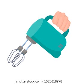 Vector design of mixer and whisk logo. Web element of mixer and kitchen stock symbol for web.
