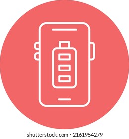Vector Design Mobile Battery Icon Style