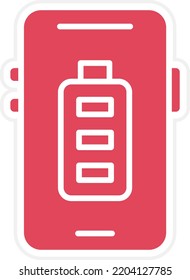 Vector Design Mobile Battery Icon Style