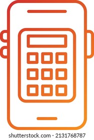 Vector Design Mobile Calculator Icon Style