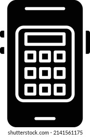 Vector Design Mobile Calculator Icon Style