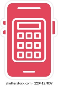 Vector Design Mobile Calculator Icon Style