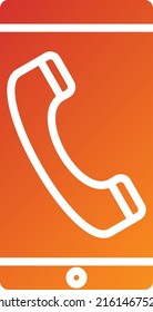 Vector Design Mobile Call Icon Style