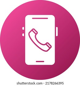 Vector Design Mobile Call Icon Style