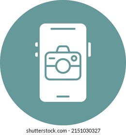 Vector Design Mobile Camera Icon Style