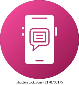Vector Design Mobile Chat Icon Style
