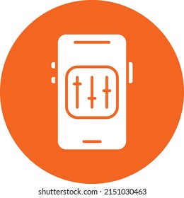 Vector Design Mobile Controls Icon Style