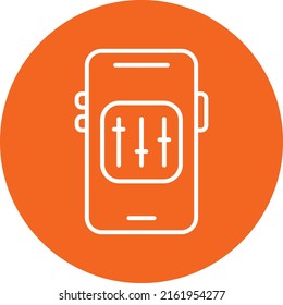 Vector Design Mobile Controls Icon Style