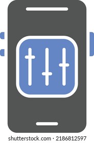 Vector Design Mobile Controls Icon Style