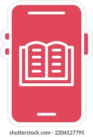 Vector Design Mobile Ebook Icon Style