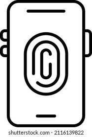 Vectordesign Mobile Fingerprint Icon Style