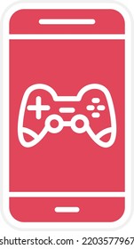Vector Design Mobile Gaming Icon Style