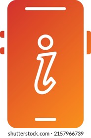 Vector Design Mobile Info Icon Style