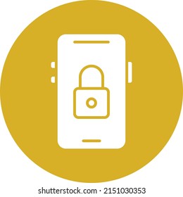 Vector Design Mobile Lock Icon Style