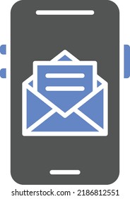 Vector Design Mobile Mail Icon Style