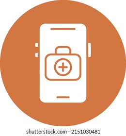 Vector Design Mobile Medical Icon Style