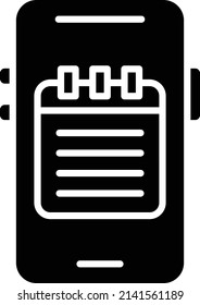 Vector Design Mobile Note Icon Style