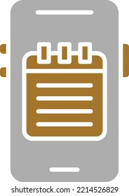 Vector Design Mobile Note Icon Style