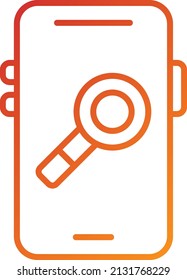 Vector Design Mobile Research Icon Style