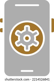 Vector Design Mobile Settings Icon Style