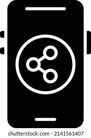 Vector Design Mobile Share Icon Style