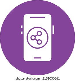 Vector Design Mobile Share Icon Style