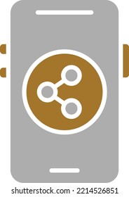 Vectordesign Mobile Share-Icon-Stil