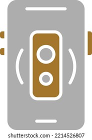 Estilo de iconos del altavoz móvil de diseño de vectores