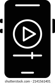 Vector Design Mobile Video Icon Style