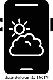 Vector Design Mobile Weather Icon Style