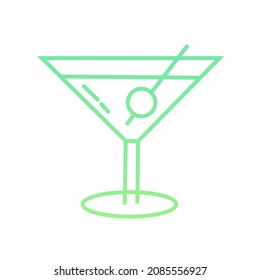vector design, mocktail drink shape illustration