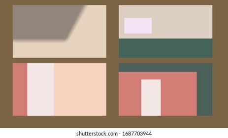 Vector design mockup and phone template beauty