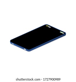 Vector design, Mockup smartphone on white background.