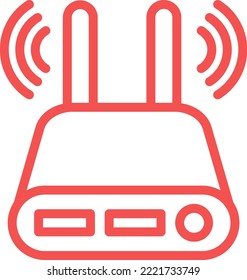 Vector Design Modem Icon Style