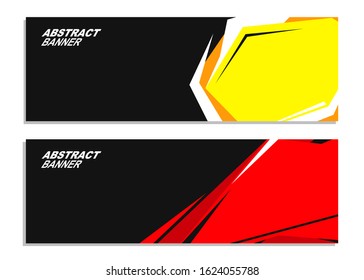 vector design of a modern banner with an abstract theme