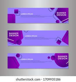 Plantilla de fondo de banner moderno de diseño de vectores