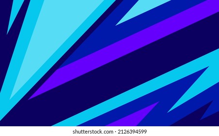 Vector design of modern blue abstract pointy background