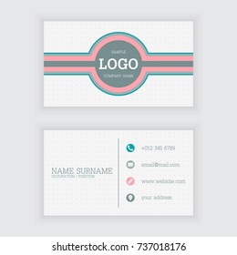 Vector design of modern business card template