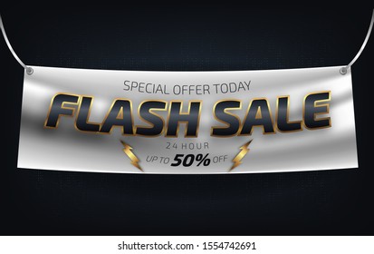 Vector design Modern concepts promote flash sales support for business templates and Berner.
