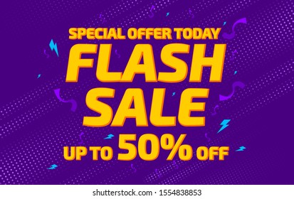 Vector design Modern concepts promote flash sales support for business templates and Berner.