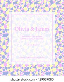 vector design of a modern geometric wedding invitation