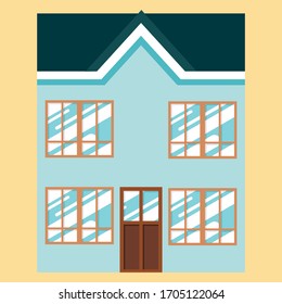 Diseño vectorial de una casa de lujo