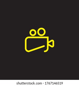 Vector design of a modern logo camera icon