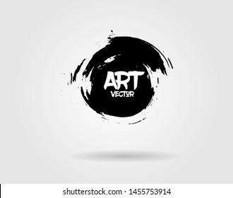 Vector design. Modern watercolor element. Emotional art, technique on wet