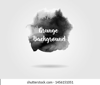 Vector design. Modern watercolor element. Emotional art, technique on wet