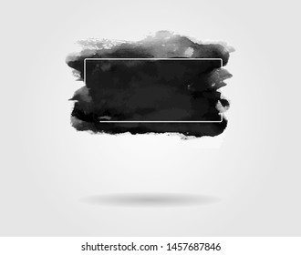 Vector design. Modern watercolor element. Emotional art, technique on wet