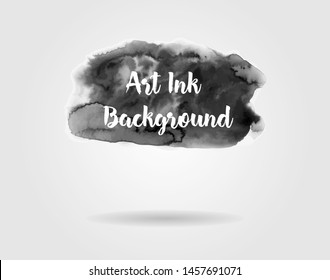 Vector design. Modern watercolor element. Emotional art, technique on wet