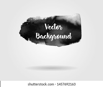 Vector design. Modern watercolor element. Emotional art, technique on wet