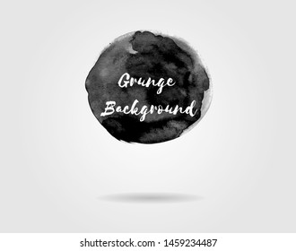 Vector design. Modern watercolor element. Emotional art, technique on wet