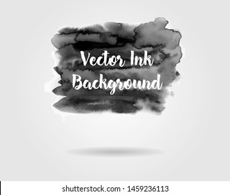Vector design. Modern watercolor element. Emotional art, technique on wet